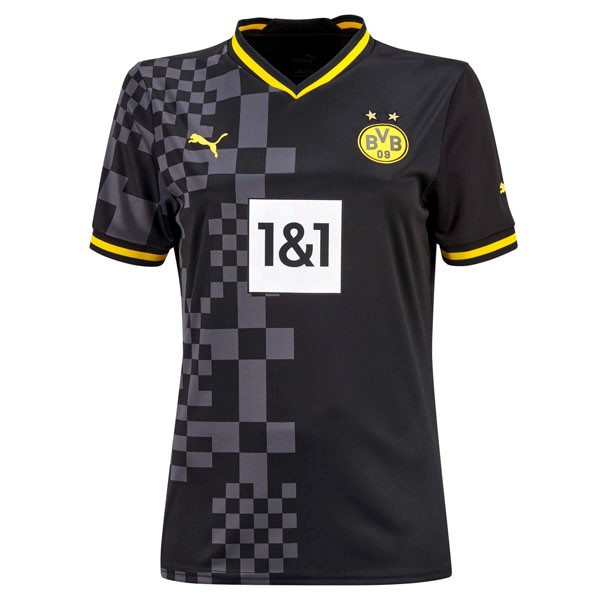 Camiseta Borussia Dortmund Segunda Equipación Mujer 2022/2023